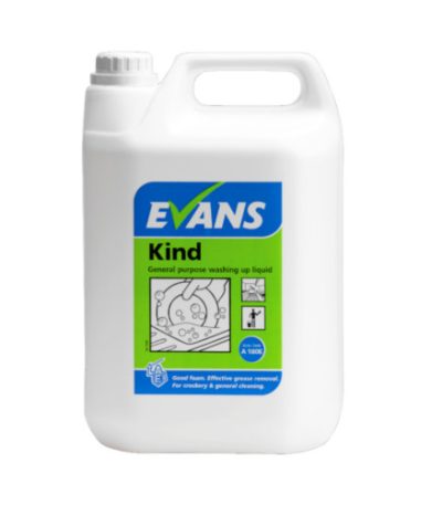 SP88B - Evans Vanodine Kind Washing Up Liquid 5L